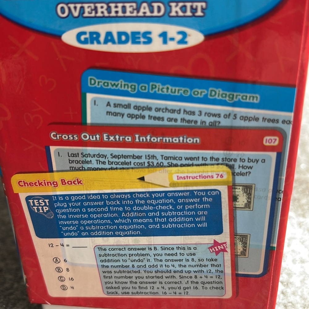 Lakeshore Math Test Taking Strategies Overhead Kit - Picture 4 of 5